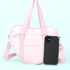 Mochila con forma de corazón personalizada para chico, mochila escolar con logotipo personalizado, bolso de mano, bolso de hombro para mujer