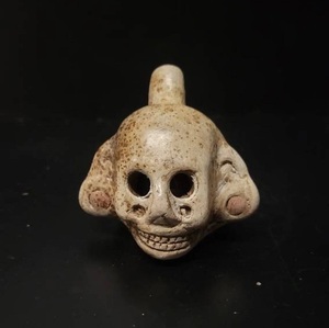 Fischio da urlo nero in ceramica urla di morte azteca - Product Image 6