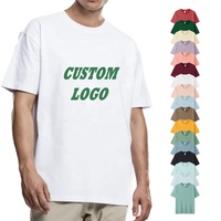 Vente en gros T-shirt vierge surdimensionné 100% coton 250 g/m² Logo personnalisé DTG impression 3D bouffante épaule tombante T-shirt unisexe