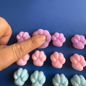Hot Selling Colorful Mini <b>Cat</b> Paw Mochi <b>Squishy</b> Creative Toy Stress Relief Venting Capsule Fidget Toy Gifts - Product Image 5