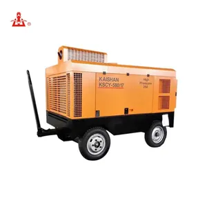 Kaishan marca original 10 bar parafuso diesel móvel 650 compressor de ar
