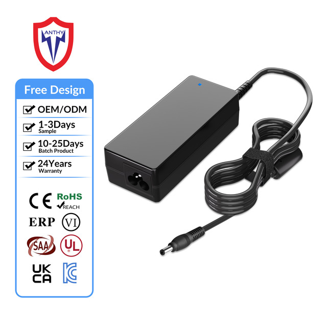 Factory Wholesale 65W PD Laptop Charger 19V 3.42A 5.5*2.5mm AC/DC Power Adapter for Laptop Power Supply OTP/OVP