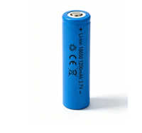 Baterai Sel Silinder Lithium Ion 3.7V 18650 1200mAh 14500 600mAh Isi Ulang untuk Senter Mainan Power Bank