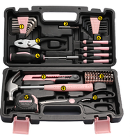 Home Gift Hardware Ensemble d'outils Boîte à outils Ensemble combiné de réparation manuelle pour électricien menuisier