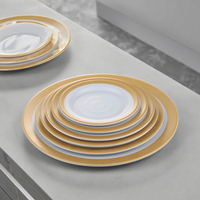 Vaisselle en mélamine de qualité supérieure, vente chaude, assiettes et plats ronds