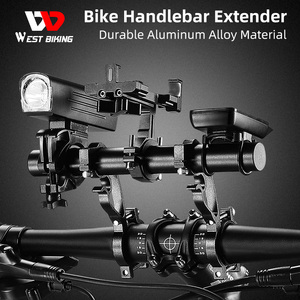 حامل ممتد لمقود الدراجة من WEST BIKING بطول 10 سم و20 سم مصنوع من السبائك لتركيب الإضاءة وحامل كمبيوتر الدراجة - Product Image 3