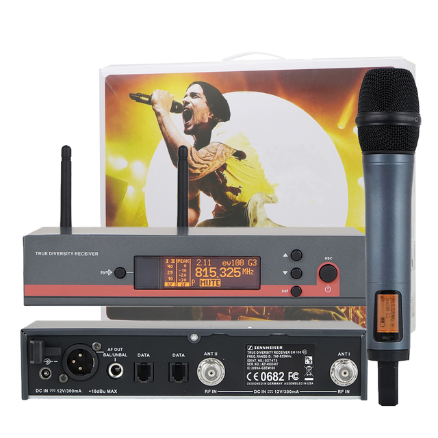 Professional EW100G3 EW135G3 UHF Mike System Karaoke Stage Live Vocals Wireless Microphone E945 E845s Mic