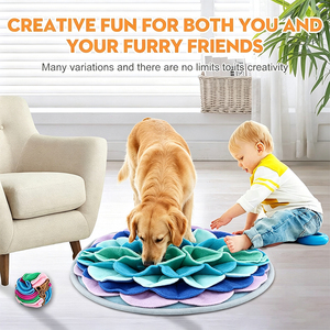 Alfombrilla olfativa para perros y gatos, comedero lento, juguete interactivo de rompecabezas para entrenamiento olfativo, alivio del estrés, juego de exploración nasal y forrajeo, almohadillas olfativas para mascotas - Product Image 6