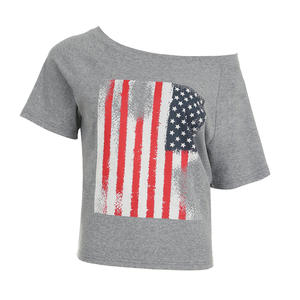 T-shirt estiva per le donne alla moda abiti sexy per le vacanze da donna a contrasto di colore vestiti larghi casual pigri top - Product Image 6