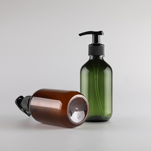 ボストンヘアオイルシャンプーローションボトルアンバー空の<span class=keywords><strong>PET</strong></span> 300ml500mlプラスチック、化粧品手洗い包装用ポンプ付き500 Ml - Product Image 2