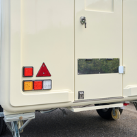 Kits modulaires multi-formats à changement rapide en acier inoxydable pour camions de restauration mobiles, pour le petit-déjeuner, le café, le barbecue, les bonbons et les chips, installation rapide en une journée