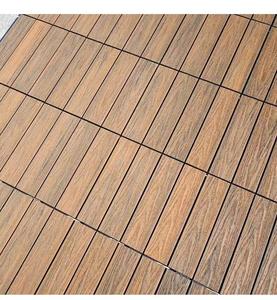 30X30CM WPC Auto-Installation Snap-Together DIY Carreaux de sol pour cours et jardins extérieurs Emboîtement <span class=keywords><strong>Base</strong></span> en plastique - Product Image 5