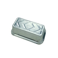 Boîte à lunch jetable en aluminium pour usage commercial, résistante à la chaleur, certifiée LFGB, avec couvercle en PET moulé en pâte, qualité alimentaire, vente en gros