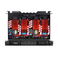 Nouvelle vente chaude 1U 4*1300W Amplificateur numérique 4 canaux Système audio stéréo pour karaoké Club Party Classe D Amplificateur de puissance audio