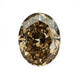 Joya Leyloon, Corte Brillante Ovalado Modificado, 2.01ct, Color Naranja Marrón Intenso, SI1, Diamante Natural Certificado para Joyería - Product Image 1