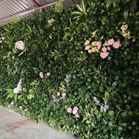 Mur végétal artificiel, pelouse en plastique, décoration de plafond, herbe artificielle, plantes et fleurs artificielles pour magasin