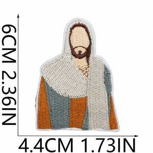 Patch brodé thermocollant Jésus m'aime, prière biblique, croix pour la décoration de vêtements et de chapeaux - Product Image 6