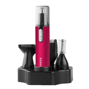 Kemei Nose Trimmerไฟฟ้าผมจมูกTrimmer KM-6620เครื่องโกนหนวดมีดโกน4 In 1