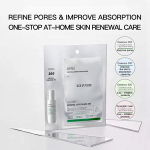 ZXIUER OEM spons kelas medis 2 langkah fungsional masker wajah 300 Niacinamide asam Hyaluronic yg canggih - Product Image 6