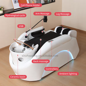 Salone di bellezza <span class=keywords><strong>centro</strong></span> 4D testa Spa Shampoo letto elettrico massaggio corpo letto salone lavello testa terapia sedia Shampoo - Product Image 5