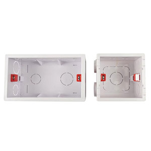 Caja de Conexiones Eléctrica Cuadrada Blanca de PVC para Montaje en Pared - Product Image 1