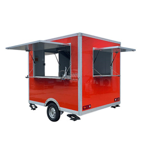 รถเทรลเลอร์อาหารเคลื่อนที่เคลื่อนที่แบบมีอุปกรณ์ครบครันรถชาสตรีทรถคาราวานโรงแรมเครื่องดื่มอาหาร - Product Image 4