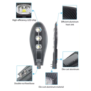 Ac220vled ánh sáng đường phố ngoài trời đường cao tốc chiếu sáng IP66 không thấm nước đèn đường 30W 50W 100W 150W 200W 250W dẫn ánh sáng đường phố - Product Image 4