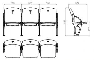 Sièges de <span class=keywords><strong>théâtre</strong></span> en cuir pleine fleur, 2 places, canapé inclinable électrique, fauteuil de salle de cinéma à domicile avec porte-gobelet LED pour cinéma commercial - Product Image 2