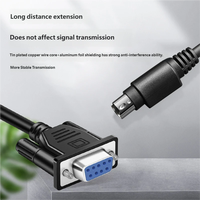 Câble de connexion d'encodeur PLC, câble de données Sub-D vers PS2/M12, bornes personnalisables ou fils de connexion