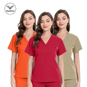 Set Divisa Sanitaria Più Venduto con Pantaloni Jogger e Maniche Corte, Uniforme Medica Unisex per <span class=keywords><strong>Ospedale</strong></span>, Uomo e Donna - Product Image 4