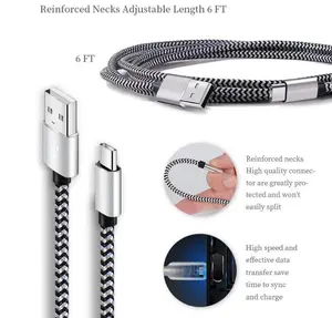 Schnelllade-USB-Kabel für iPhone 8 7 6 6S 5-Kabel für Apple Charger Syne Daten ladekabel Datenleitung 8-poliges geflochtenes Nylon kabel