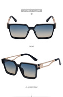 Nouvelles Lunettes de Soleil Carrées Tendance avec Monture Métallique Personnalisable et Logo sur Branches – Pour Hommes et Femmes