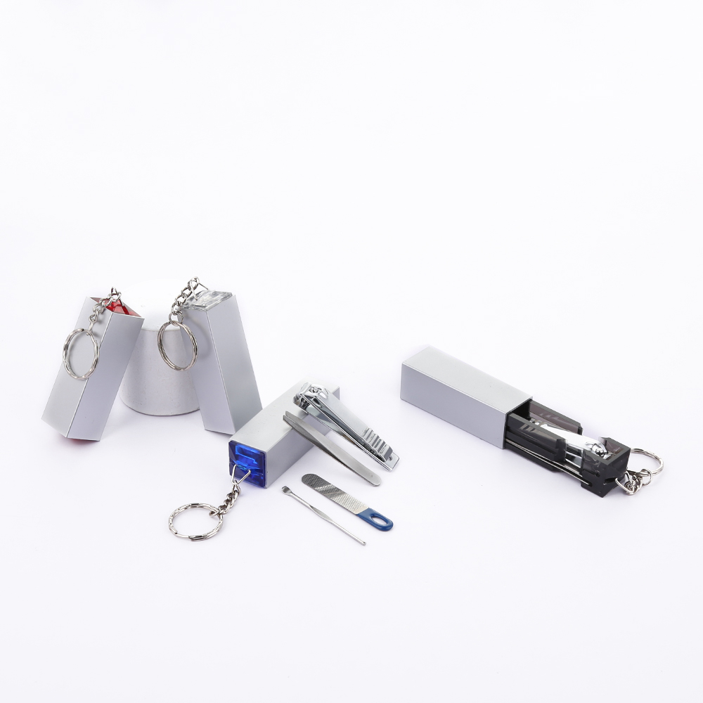 Портативный маникюрный мини-набор с брелоком, 4 шт.