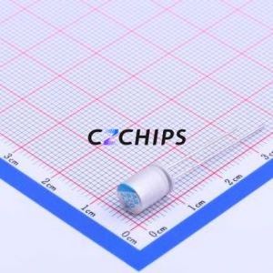 ORE821M0EBK-0608 Solid Capacitor Through hole Component (THT),D6.3xL8mm 820uF 20% 2.5V 5.9A100kHz - Product Image 2