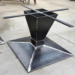 OEM custom lavorazione lamiera acciaio struttura da tavolo gambe di precisione parti di saldatura in lamiera acciaio servizio di taglio laser