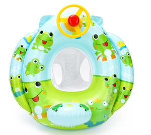<span class=keywords><strong>Flotador</strong></span> para asiento de <span class=keywords><strong>piscina</strong></span> de bebé, tubo inflable para niño pequeño, anillo de natación con volante y <span class=keywords><strong>patito</strong></span>, patrón de niebla de dinosaurio - Product Image 2