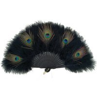 Éventails en plumes de dinde teintes et personnalisables pour mariages, vente en gros à prix abordable, idéaux pour les spectacles sur scène