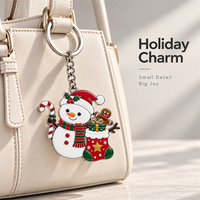 Porte-clés personnalisé maison de pain d'épices de Noël, breloque de sac en émail motif chalet de vacances, porte-clés métallique personnalisé, vente en gros, direct usine