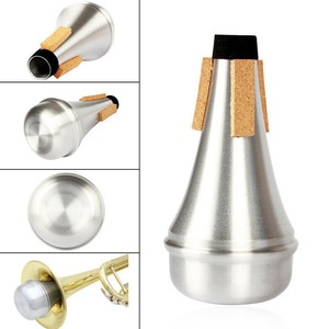 Silenciador Profesional Ligero de Aluminio Plateado para Trompeta, Corneta, Tenor y Soprano de Rango Medio, para Práctica - Product Image 4