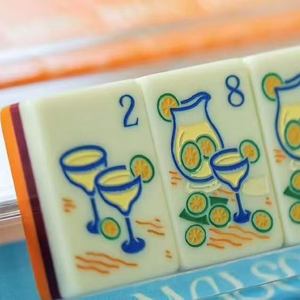 Ensemble de Mahjong américain de luxe en acrylique pour 4 joueurs, jeu d'échecs international gravé, ensemble de luxe avec tuiles de Mahjong américaines - Product Image 2