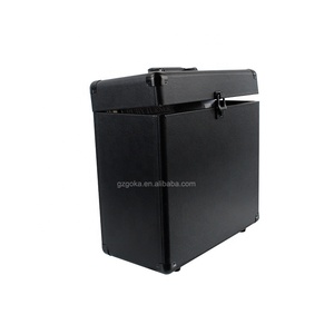 <span class=keywords><strong>Valise</strong></span> de rangement à plateau tournant de 12 pouces <span class=keywords><strong>valise</strong></span> portable anti-poussière couleur noire - Product Image 3