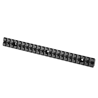 Support de montage tactique 230 mm à 25 emplacements, résistant à la pression de 300 bars, en alliage d'aluminium usiné CNC, pour la chasse, anti-rouille, direct usine