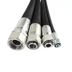 The factory directly supplies high pressure braided wire flexible hoses hydraulic rubber rod led hose hookah