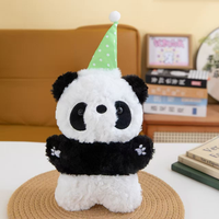 Peluches Panda pour machine à griffes, animaux en peluche doux et mignons, poupées noires et blanches pour machine à prix à griffes