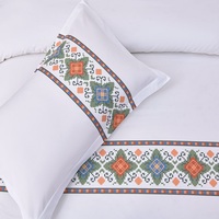 Parure de lit d'hôtel en coton 100% pour impression numérique, 4 pièces, tailles Queen et King, vente en gros, directement de l'usine chinoise