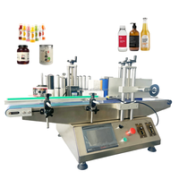 Etiqueteuse de bouteilles rondes de bureau plat entièrement automatique Etiqueteuse de bouteilles de vin Etiqueteuse de vodka