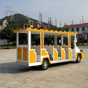 Electric <b>Train</b> 14 Seat <b>Outdoor</b> Sightseeing Passenger Vehicle Plastic Material - Product Image 5