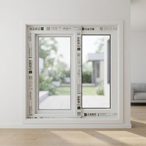 Fenêtre coulissante UPVC sur mesure de haute qualité, triple vitrage renforcé en aluminium, insonorisée, horizontale, pour villa, fabricant OEM - Product Image 1