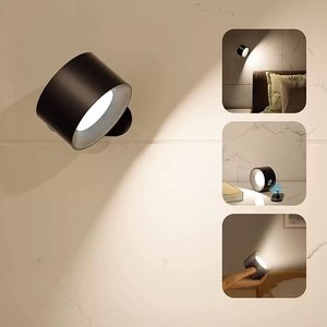 Ricarica Wireless lampada da <span class=keywords><strong>parete</strong></span> a <span class=keywords><strong>LED</strong></span> Touch Control faretto magnetico senza installazione di perforazione 3000K camera da letto bianca calda dimmerabile - Product Image 1
