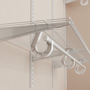 8ft מתכת קיר חוט ארון בגדים אחסון מארגן חוט מדפים ארון מערכת עבור חדר שינה - Product Image 6